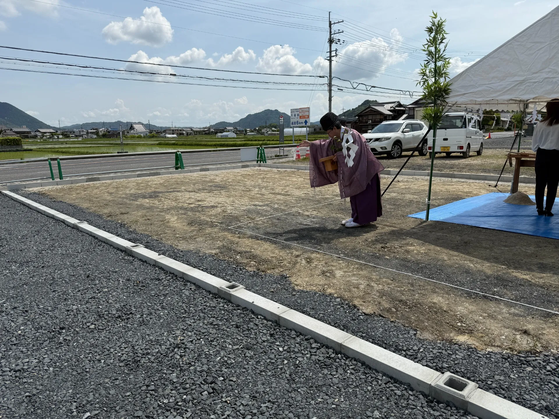 調剤薬局様の地鎮祭に参加しました