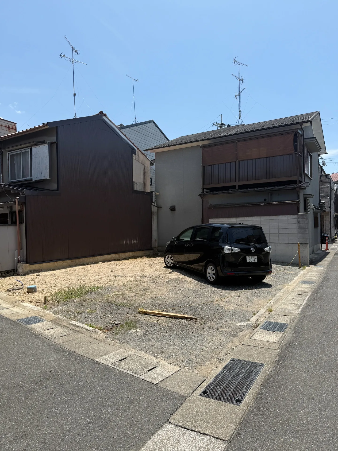 京都での建売住宅建築予定地の現地調査
